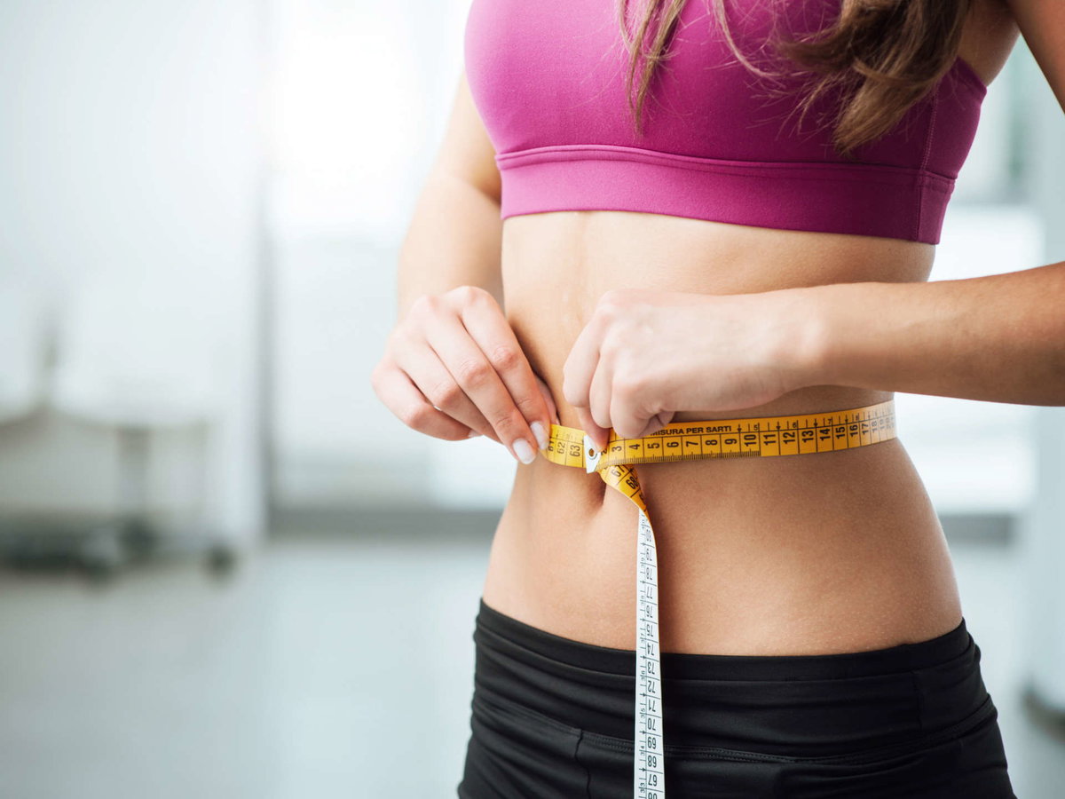 Frau Bauch Maßband