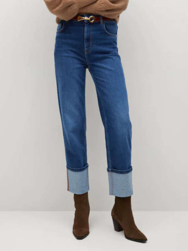 Fold up jeans Mango