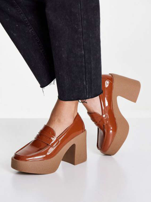 Loafer hoher Absatz Asos