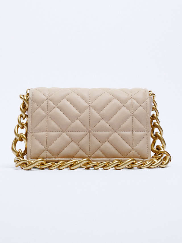 Tasche Zara beige gesteppt