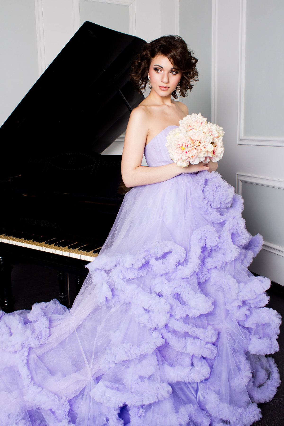 Kleid in Flieder