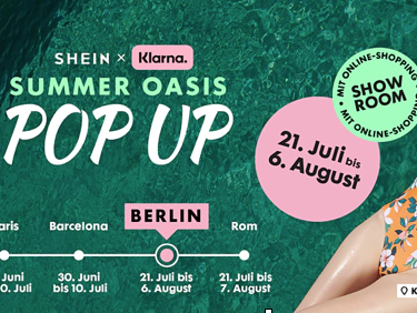 Showroom Konzepte: Fast-Fashion-Onlinehändler Shein und Klarna eröffnen Pop-Up-Store in Berlin