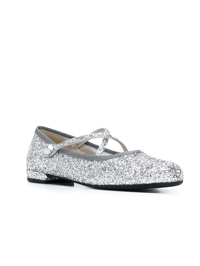 Ballerinas mit Glitzer von Miu Miu