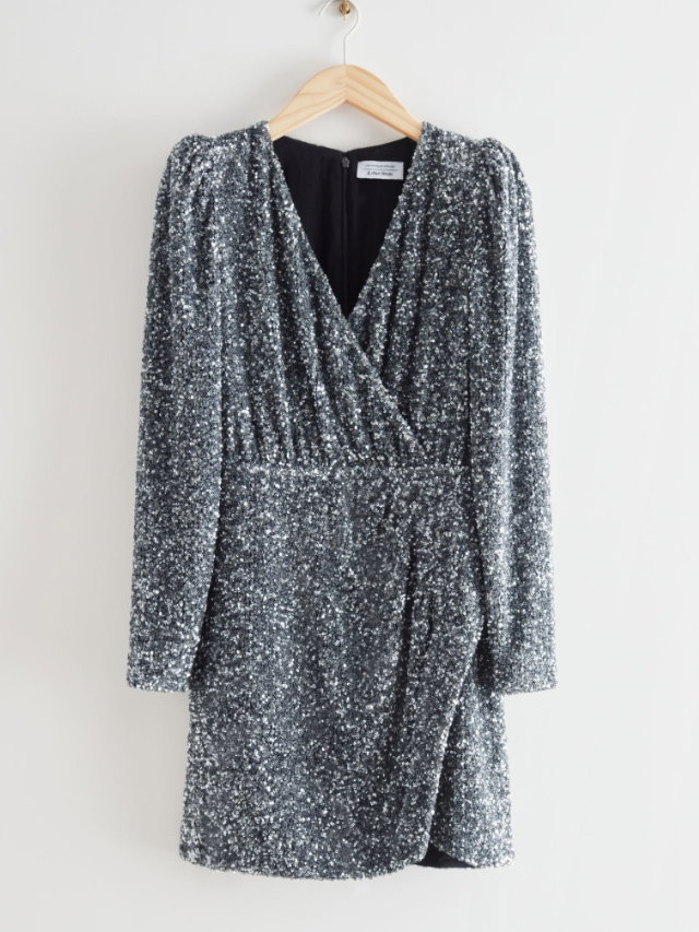 Kleid silber H&M