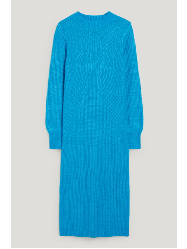 Maxikleid Strickkleid