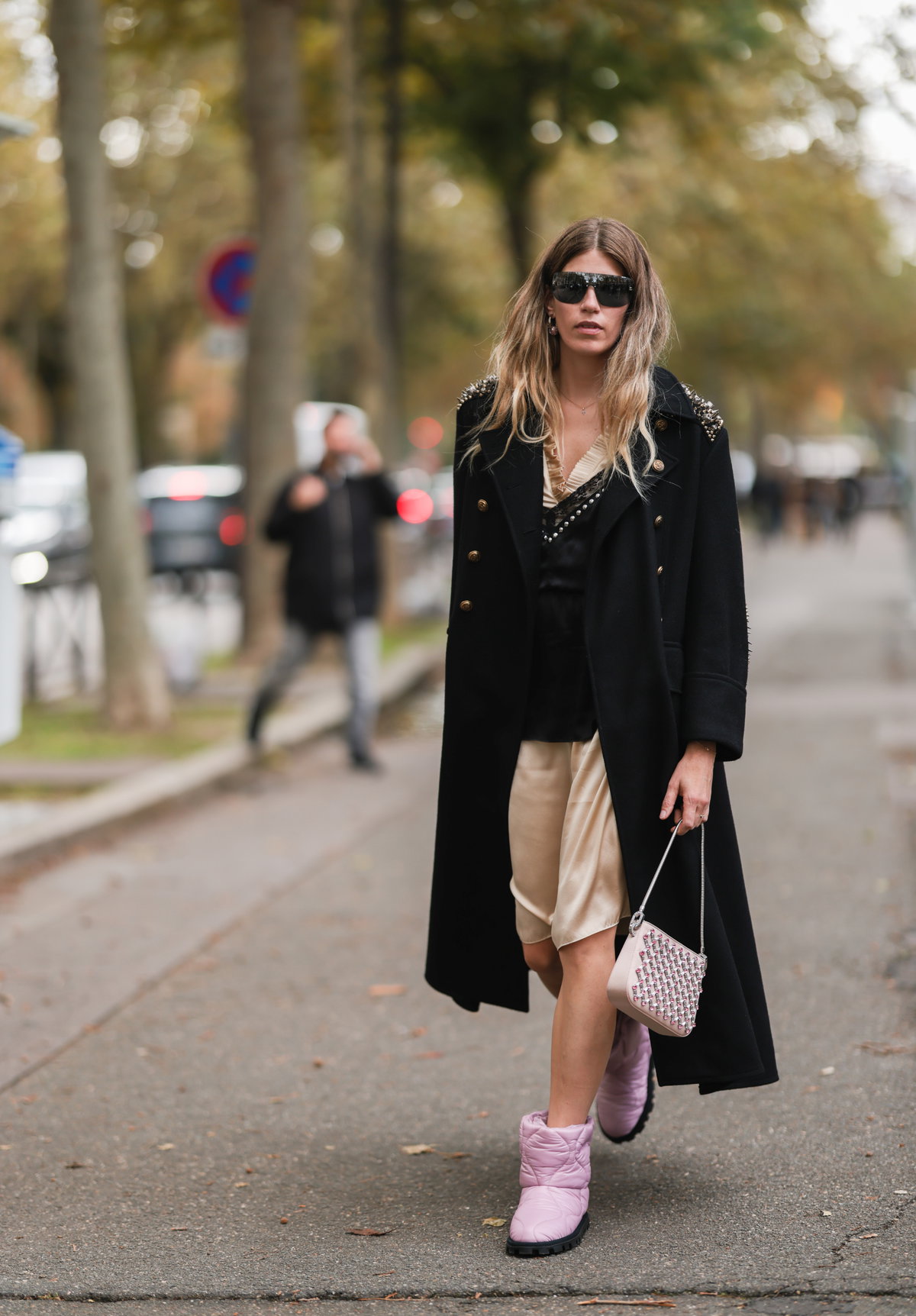 Veronika Heilbrunner Streetstyle rosafarbene Boots