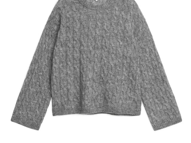 Grauer Pullover von Arket