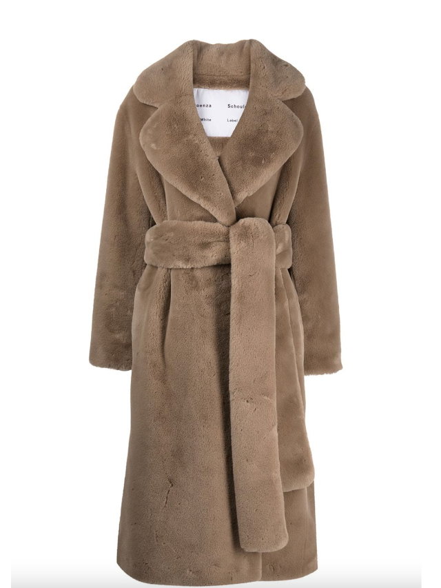 Fake Fur Mantel von Proenza Schouler White Label
