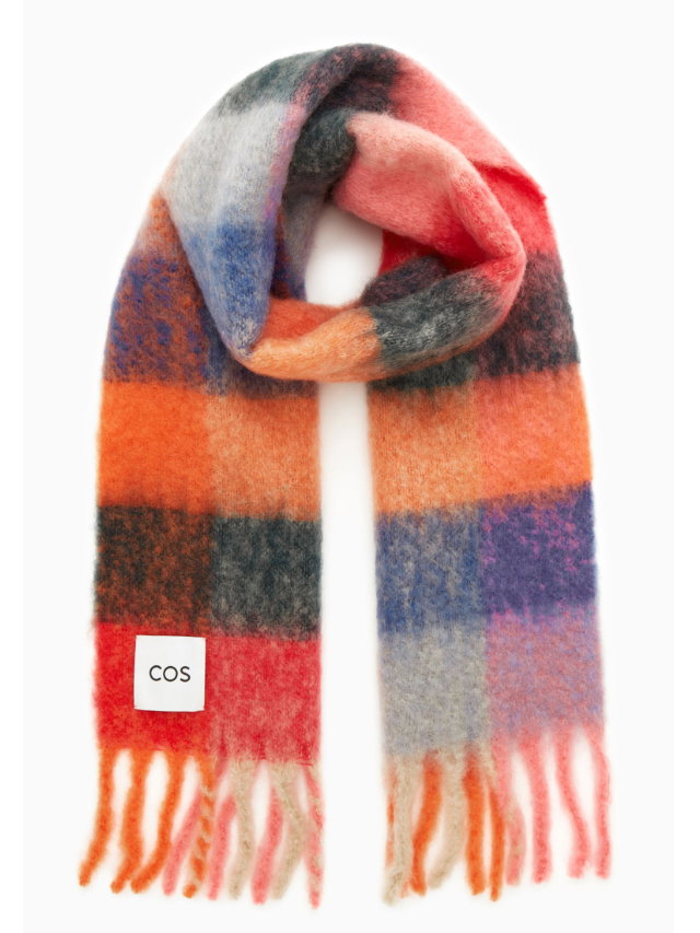 Bunt karierter Schal von COS
