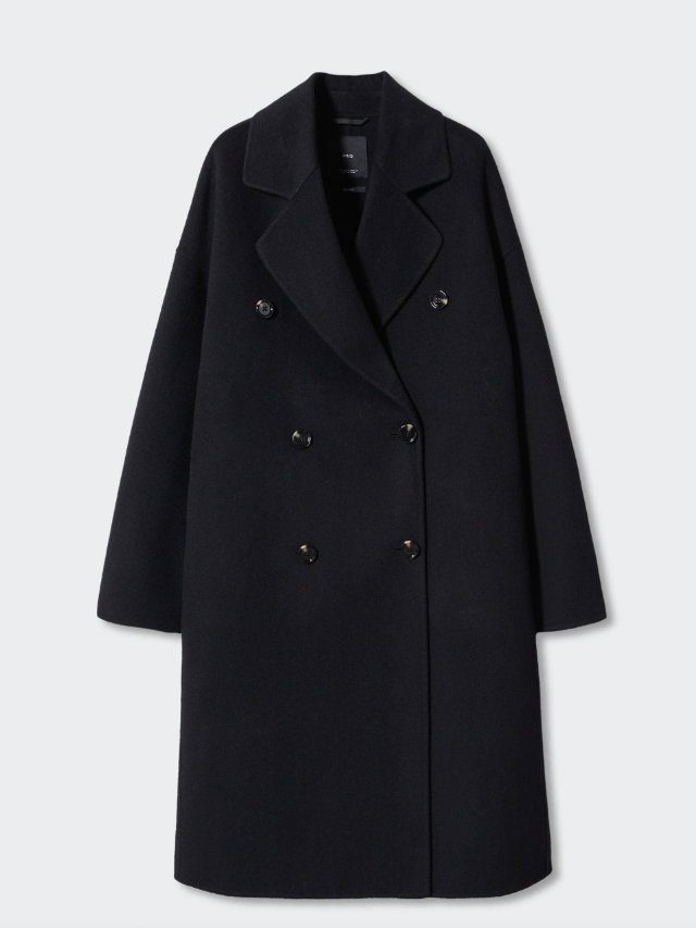 Schwarzer Mantel von Mango