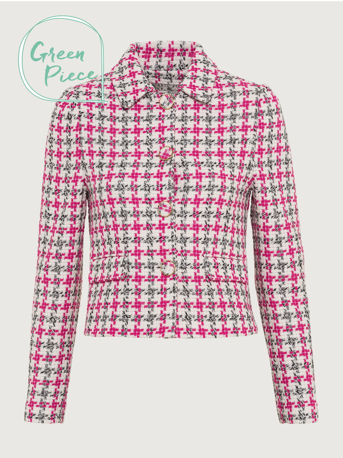 Boucle-Jacke Hallhuber Green Piece
