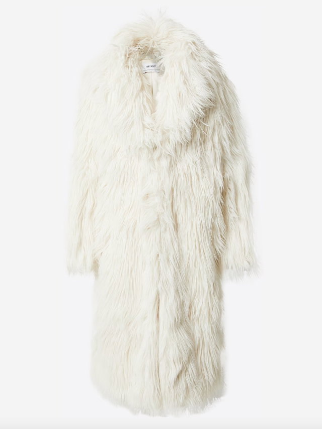 Fake Fur Mantel von Weekday