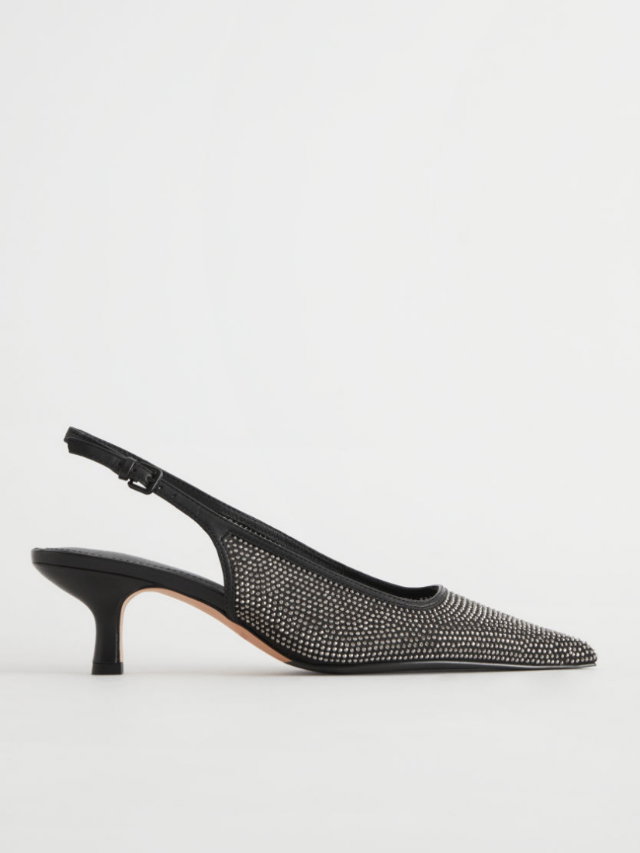 Glitzernde Slingback-Pumps von & Other Stories
