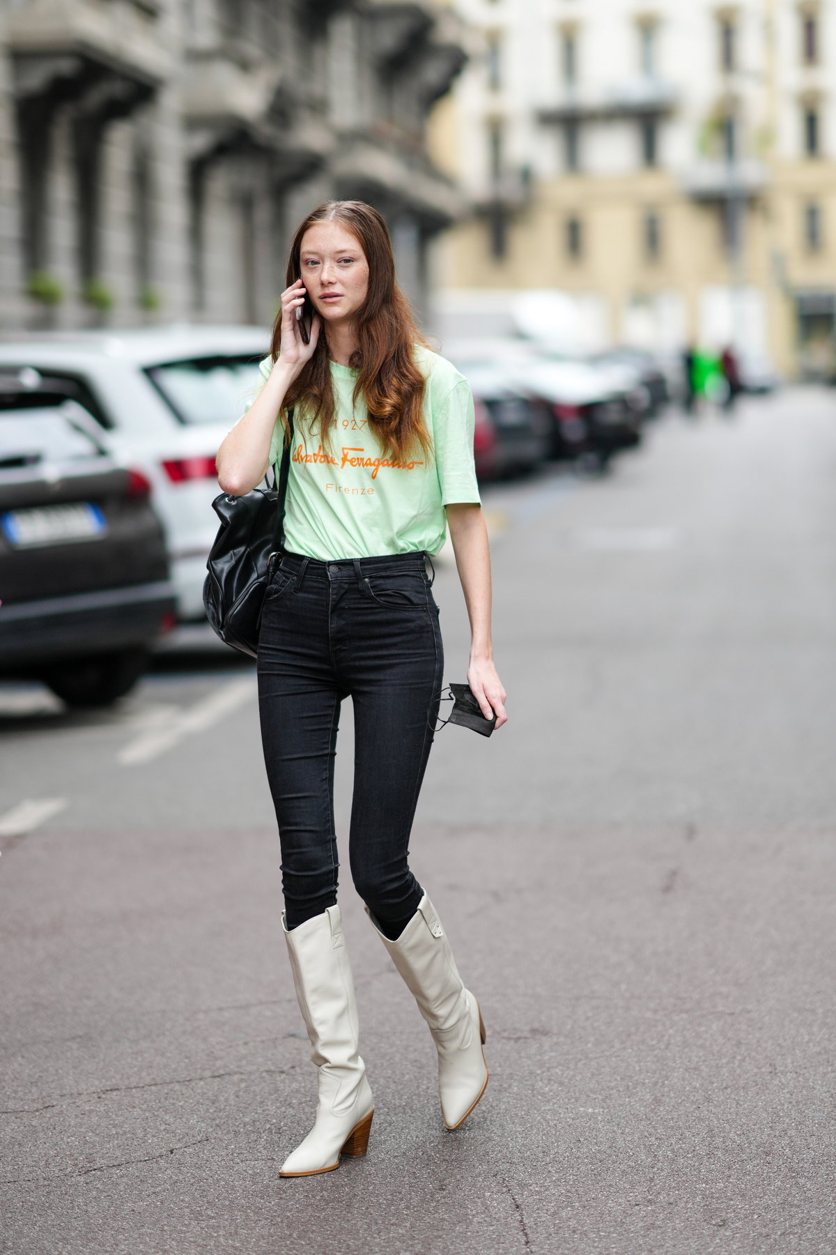 Skinny Jeans Stiefel Streetstyle