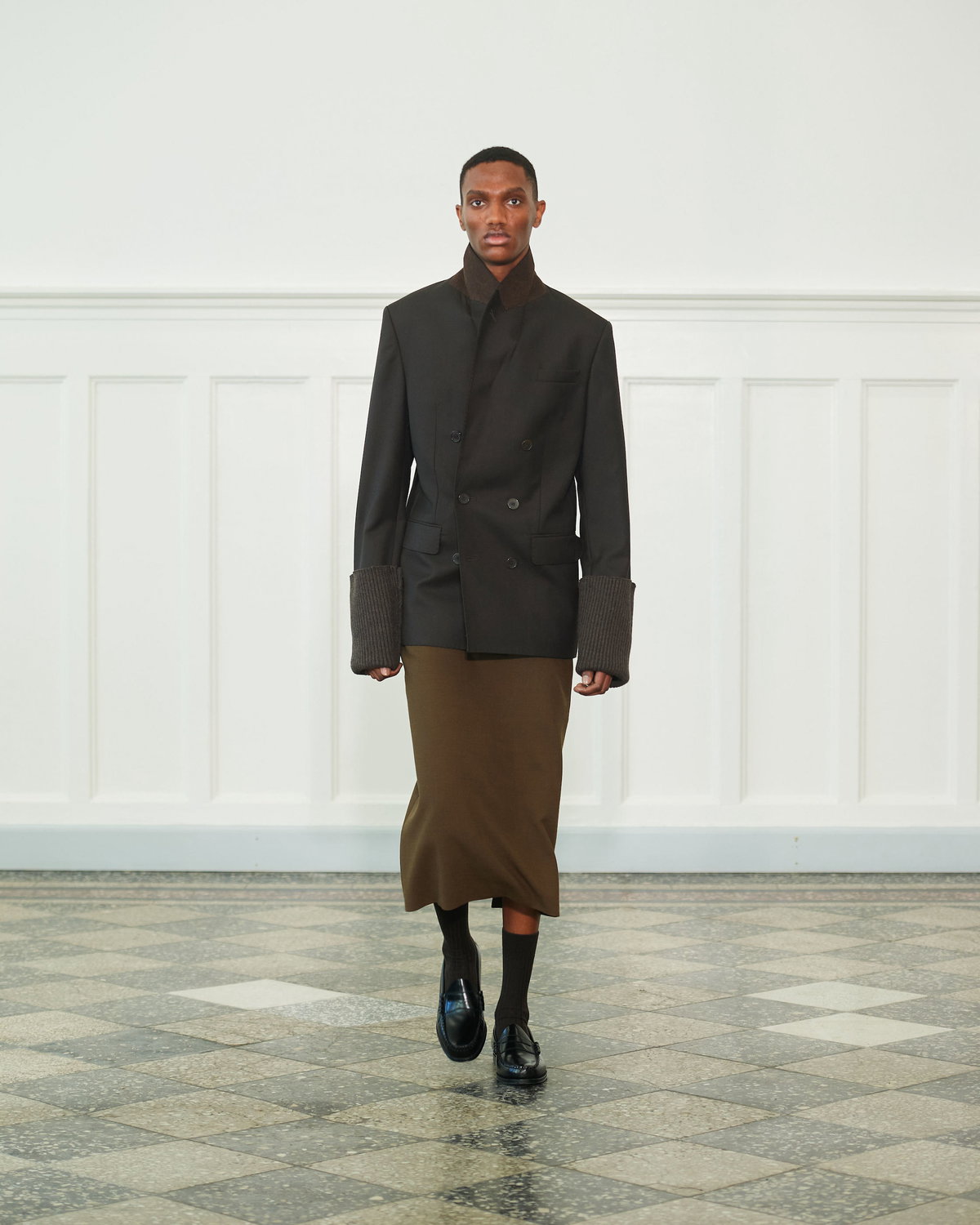 Mark Kenly Domino Tan AW23 Runway