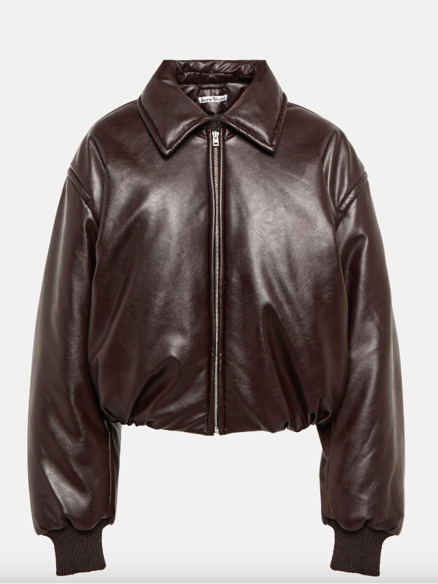 Lederjacke im Bomber-Stil von Acne Studios