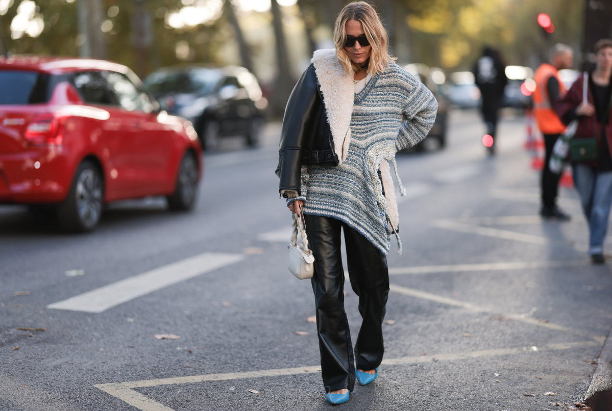 Streetstyle-Outfit mit Lederhose