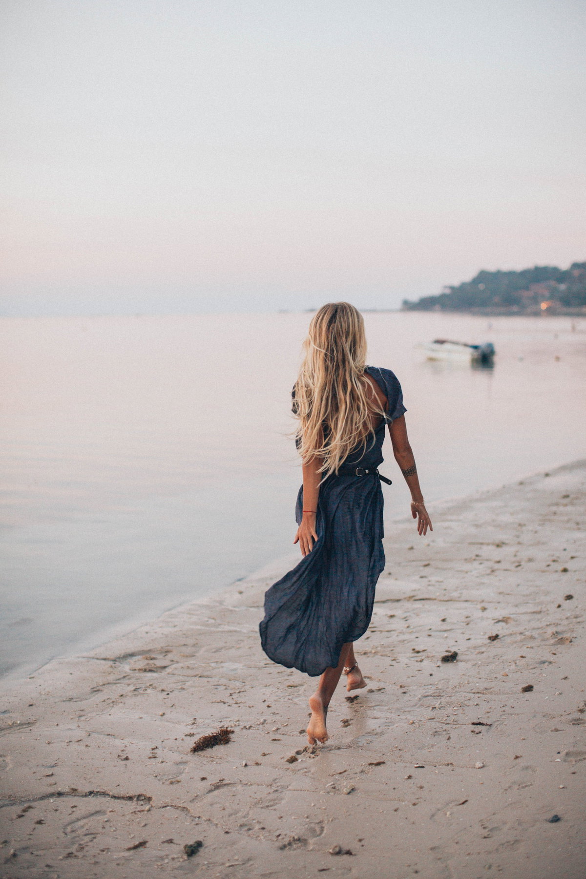 Frau Kleid Strand