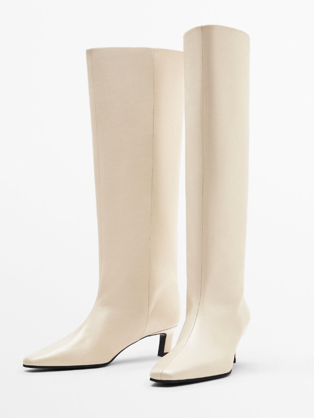 Kniehohe Stiefel von Massimo Dutti