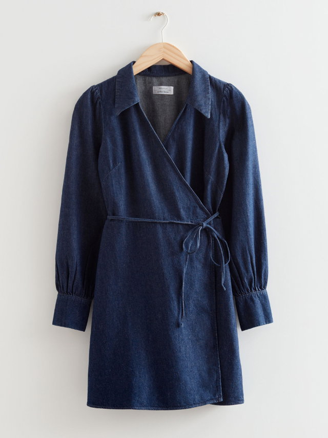 Wickelkleid aus Jeans von & Other Stories