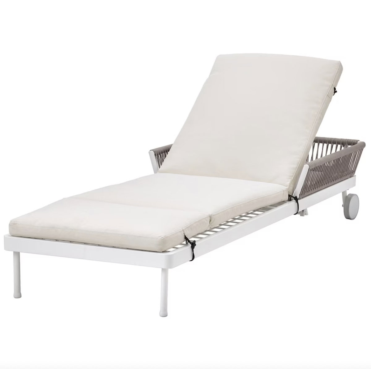 SEGERÖN IKEA Sonnenliege, für draußen weiß/beige/Frösön/Duvholmen beige