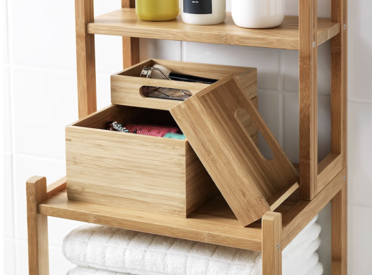 Ikea DRAGAN Box 3er-Set, Bambus, 23x17x14 cm