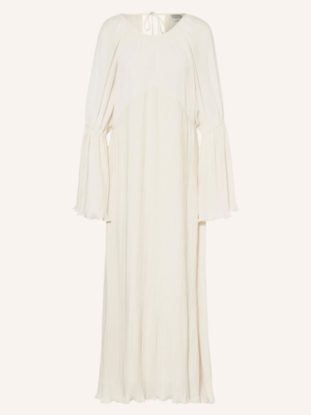 Langes Kleid mit Ärmeln