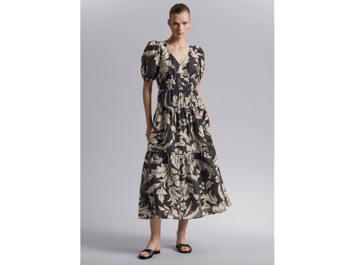 Langes Kleid in A-Linie