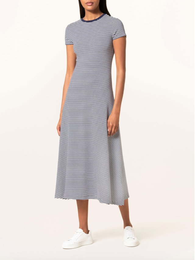 Gestreiftes Midi-Kleid