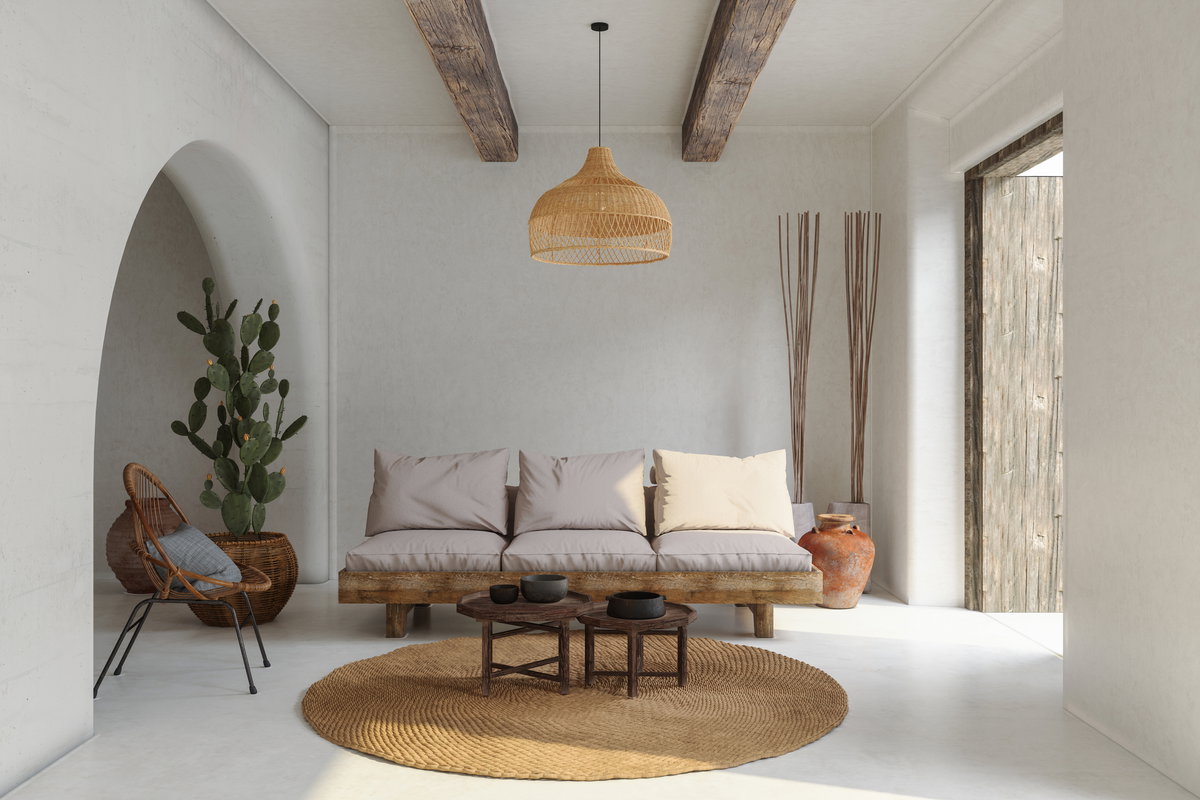 Kaktus in Wohnzimmer