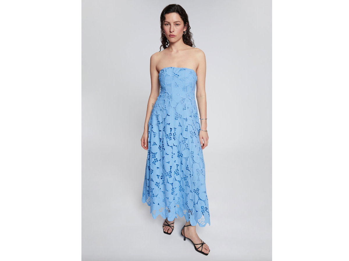 Blaues Spitzenkleid von & Other Stories