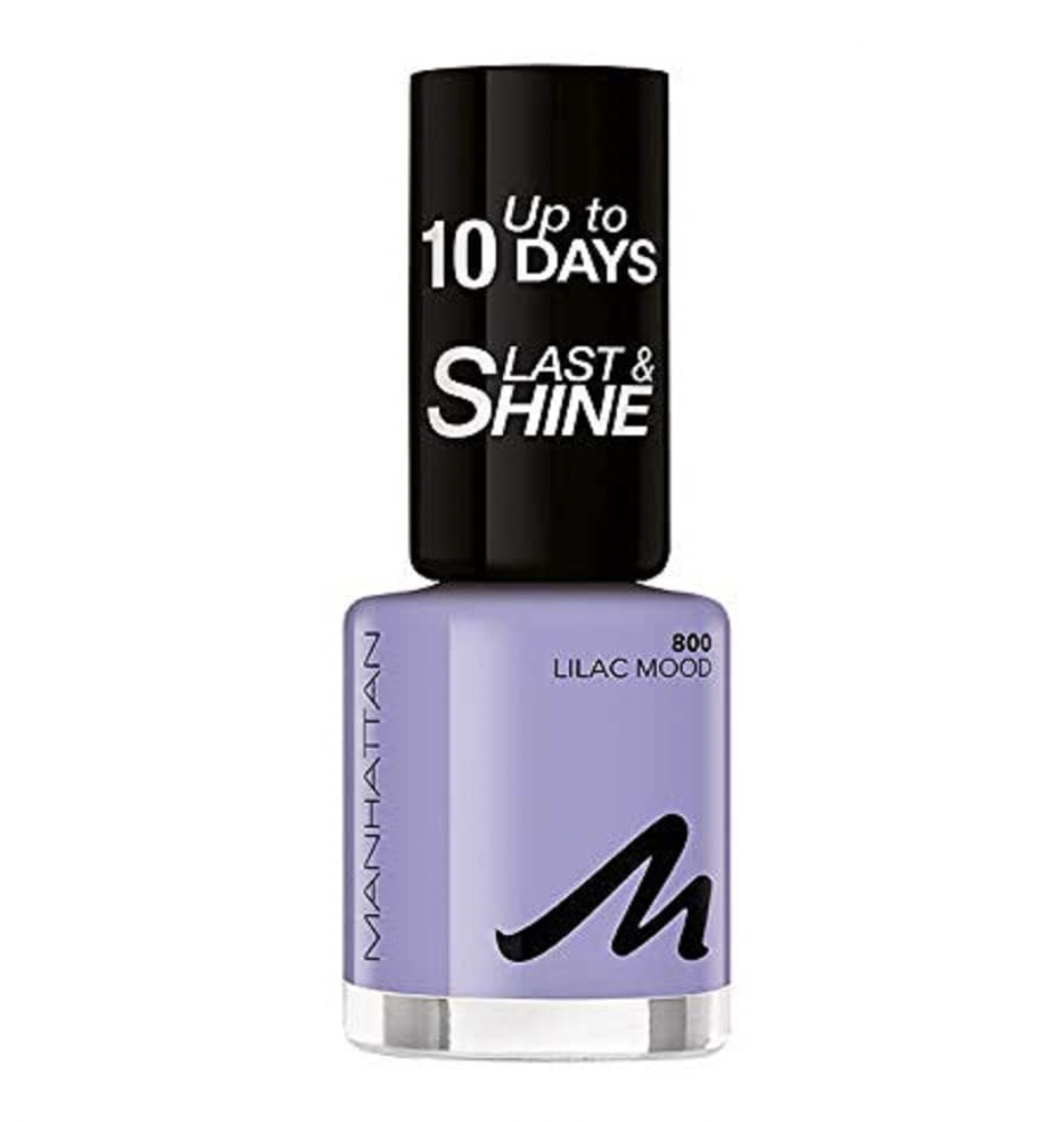 Manhattan Last und Shine Nagellack, Nr.800 Lilac Mood, 1er Pack