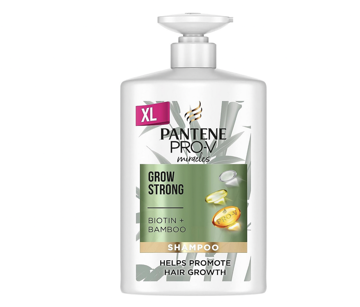 Pantene Pro-V Grow Strong Shampoo mit Biotin & Bamus | Hilft, Haarausfall Zu Reduzieren