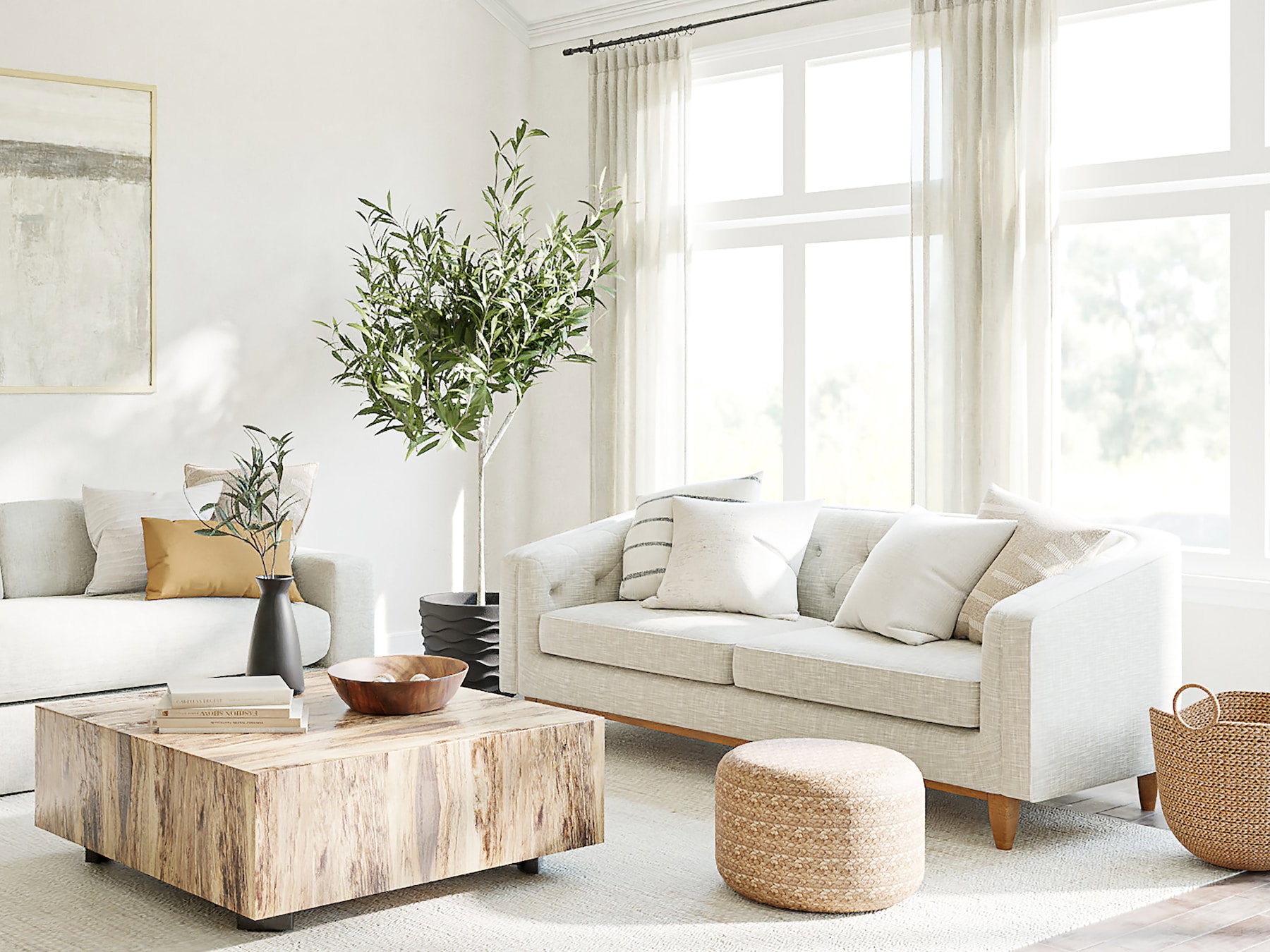 Diese 4 Farbregeln machen dein Wohnzimmer hell und freundlich