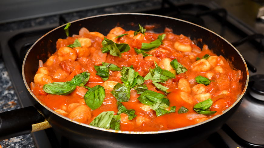 Diese bunte Gnocchi Pfanne ist mein Lieblingsrezept für ein schnelles Abendessen