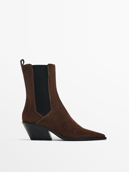 Stiefelette in Braun