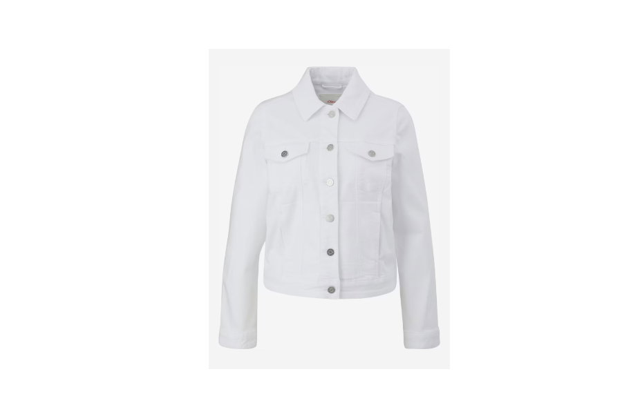 Weiße Jeansjacke