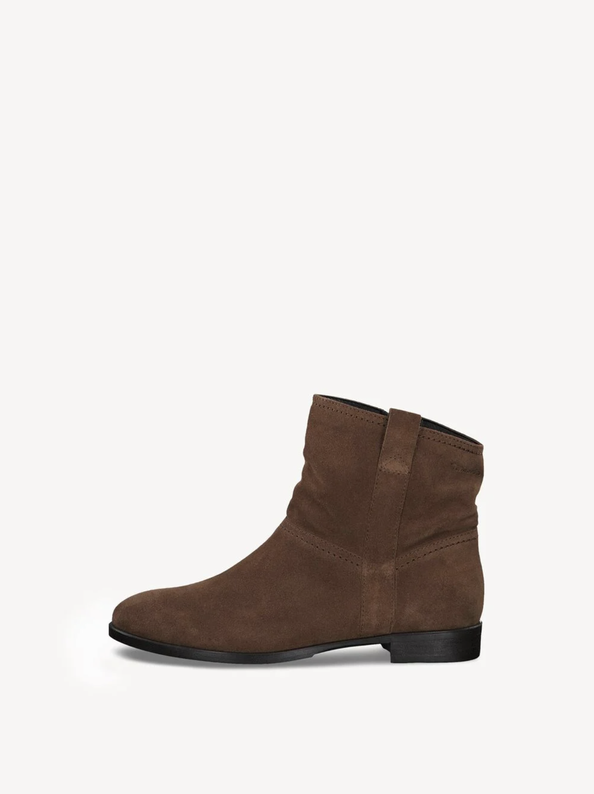 Perfekt für den Alltag: Die flachen Stiefel in Wildleder-Optik für 80 Euro passen zu fast jedem Look.