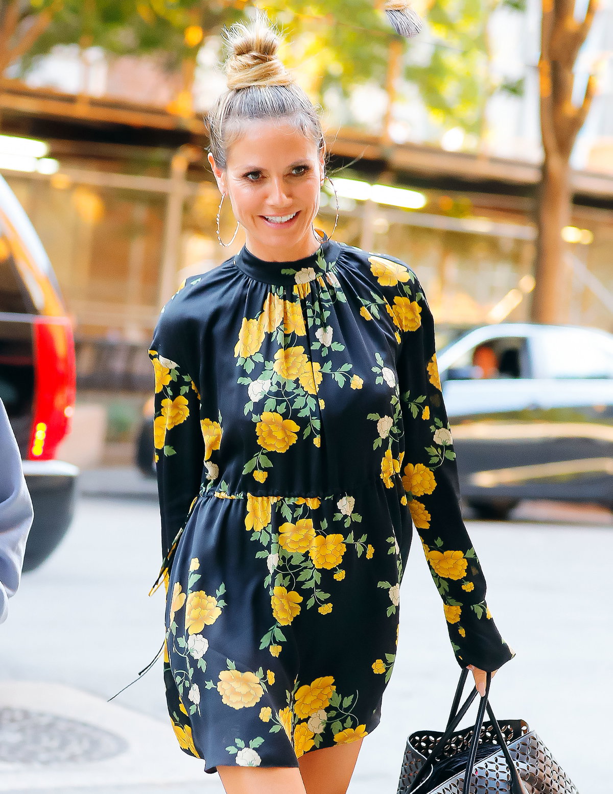 Heidi Klum mit Dutt
