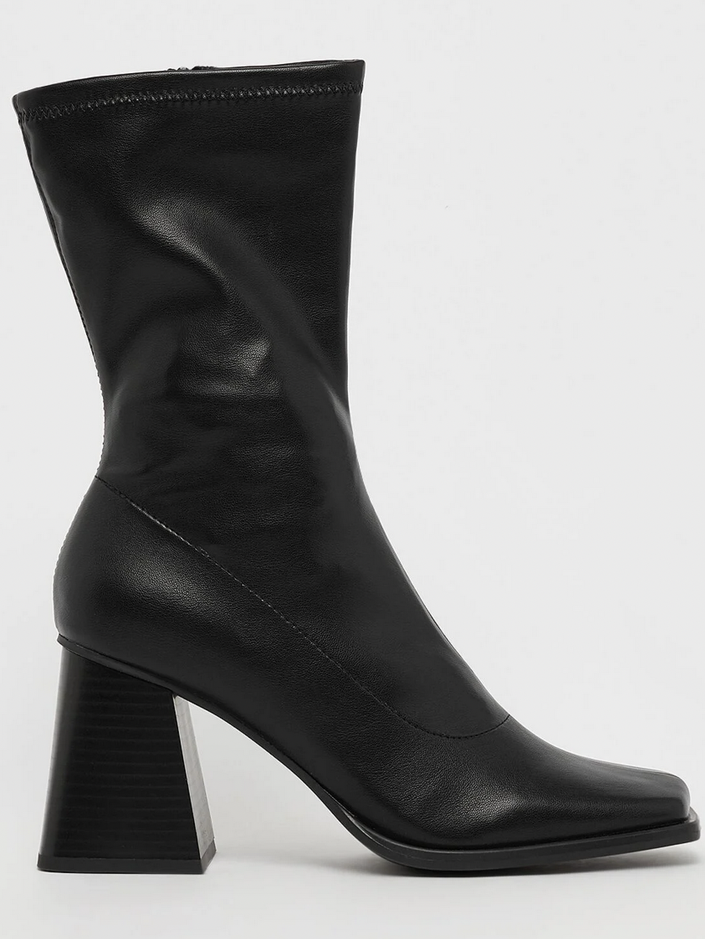 Onygo Ankle Boot schwarze Stiefelette mit Absatz Kunstleder