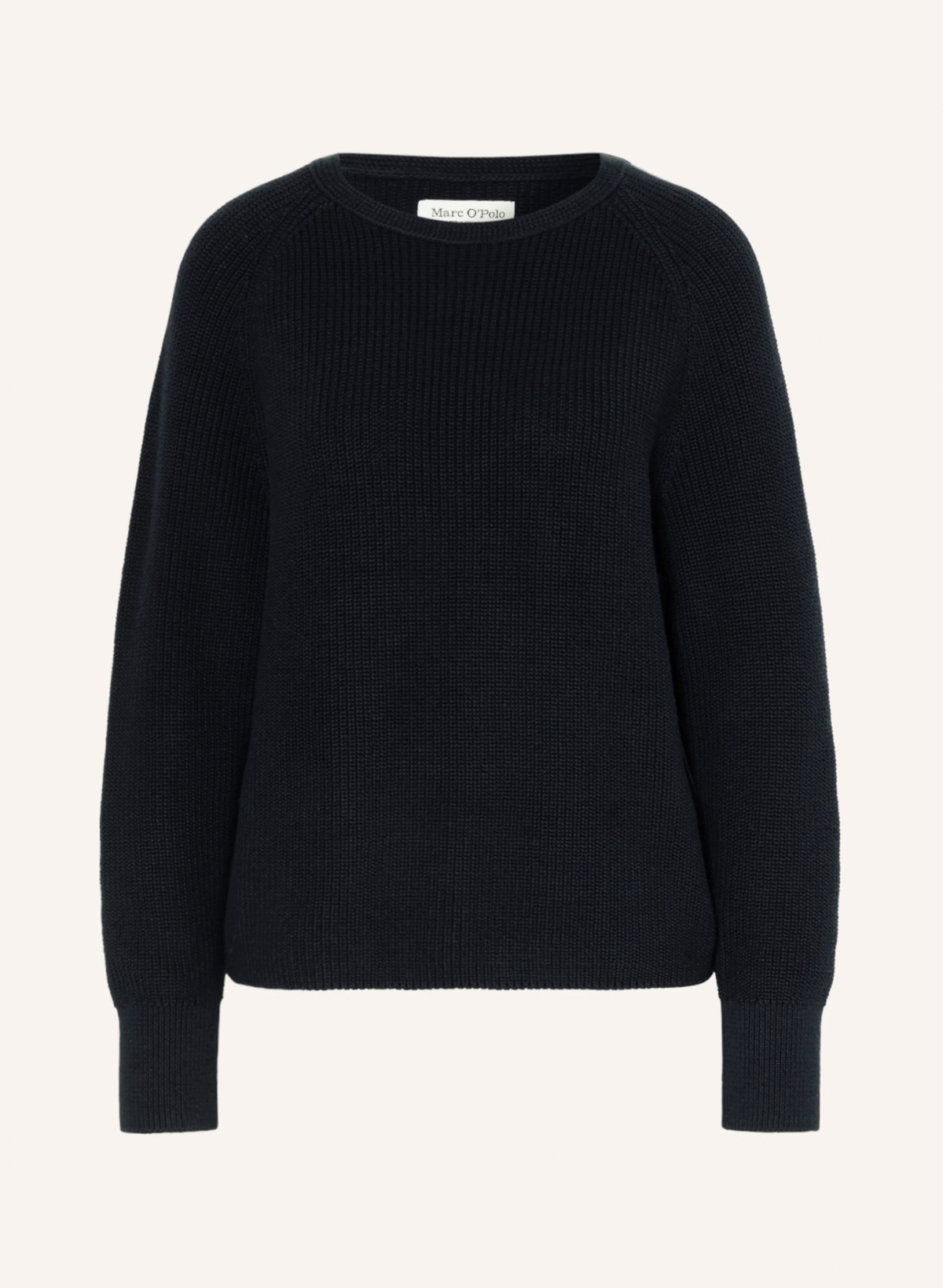 Keep it simple! Der dunkelblaue Pullover aus Baumwolle von Marc O'Polo eignet sich als perfektes Basic, das zu allem passt. Für 130 Euro gehört er dir.