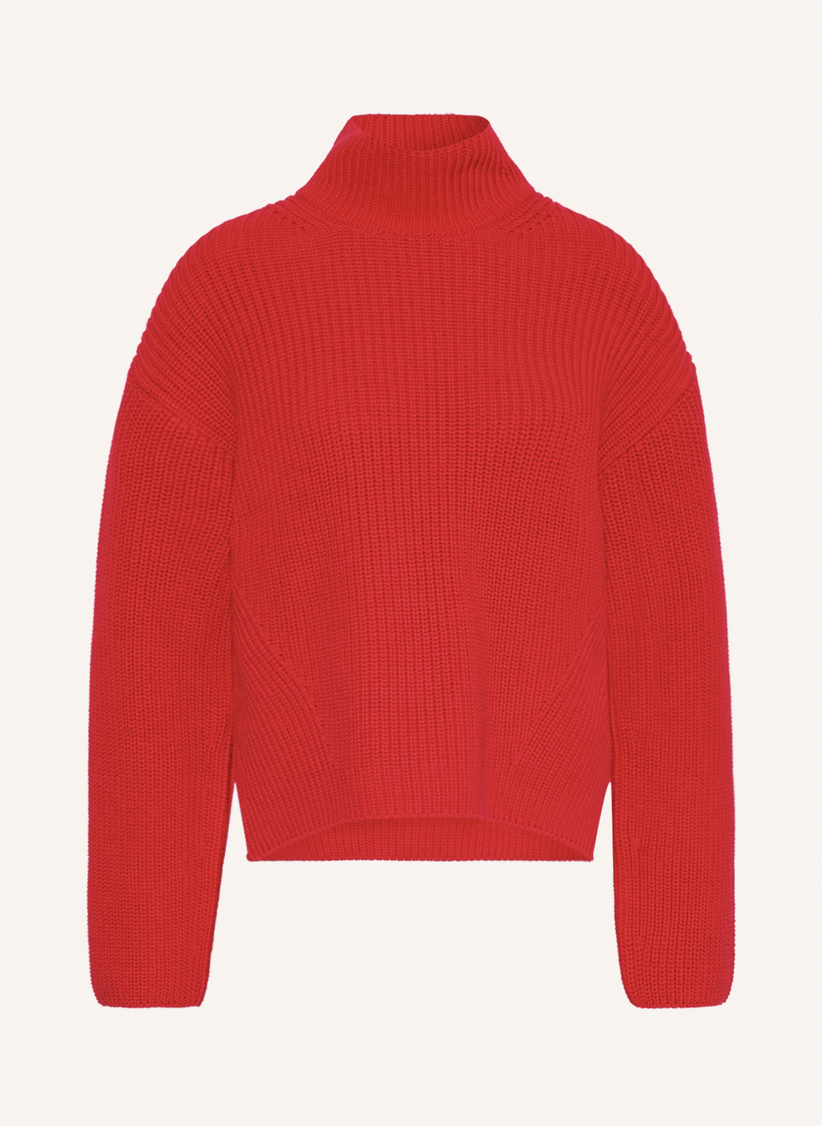 Ein bisschen Farbe kann nicht schaden, weswegen wir große Fans von dem Strickpullover im knalligen Rot von Marc O'Polo sind.
