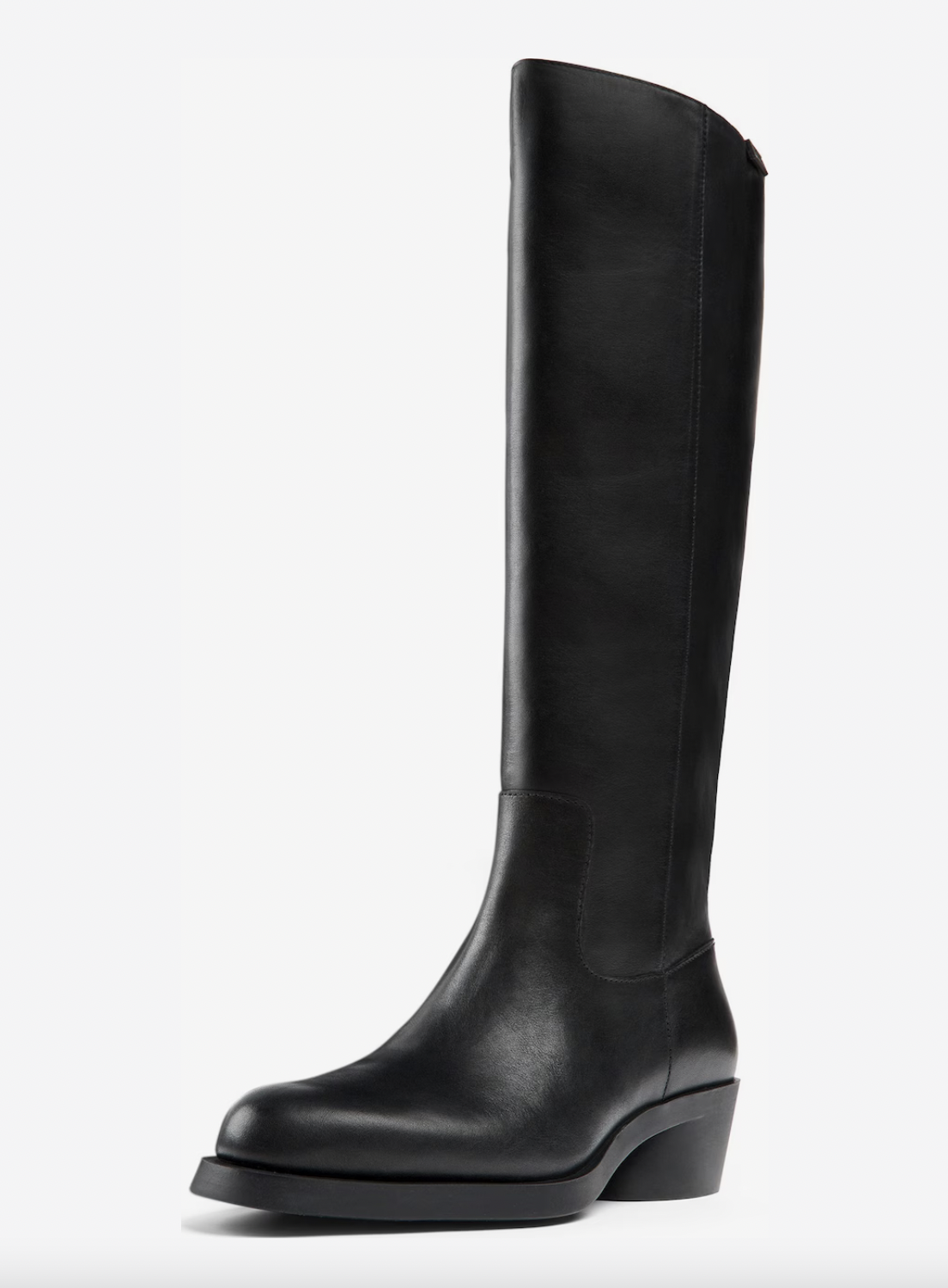 schwarzer Stiefel Camper breite Waden 2