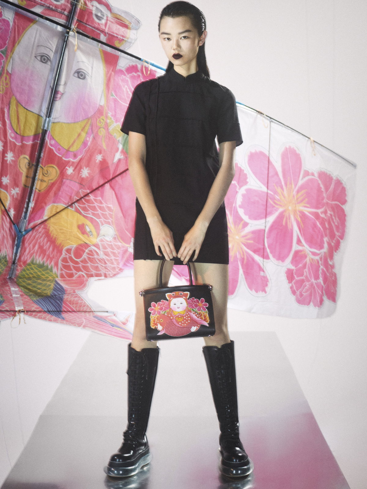Model auf der Shang Xia Fashion Show 2024