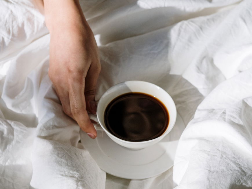 Kaffee im Bett
