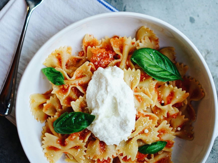 Pasta mit Spinat und Tomaten