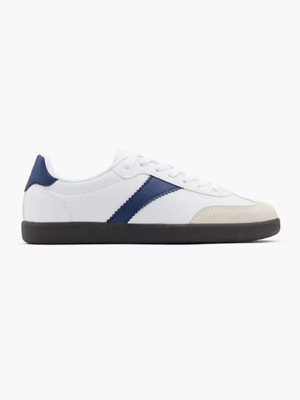 Retro-Sneaker in Weiß-Blau-Schwarz von Deichmann