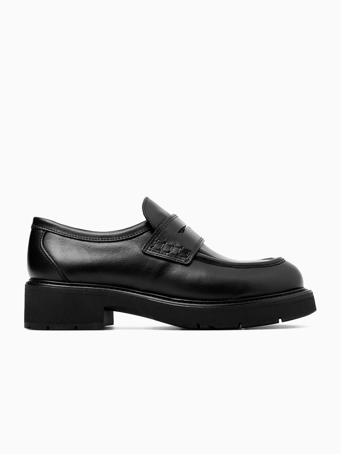 Schwarze Penny Loafer mit Absatz von Cos
