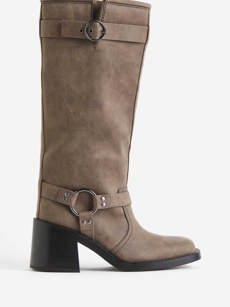 Brauner Biker Boot von H&M