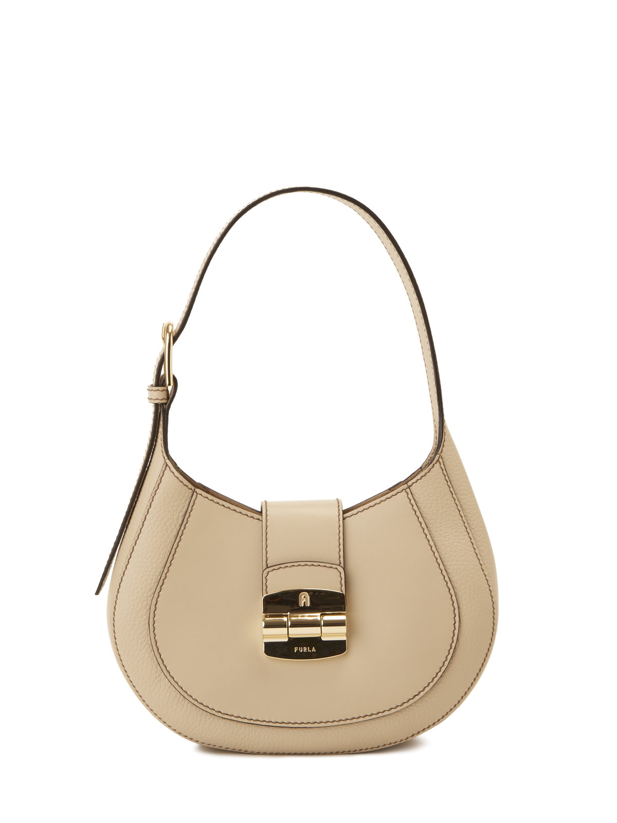Beigefarbene Handtasche von Furla